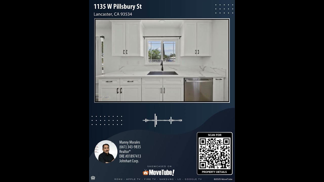 1135 W Pillsbury St Lancaster CA 93534 3 Bedroom Home For Sale