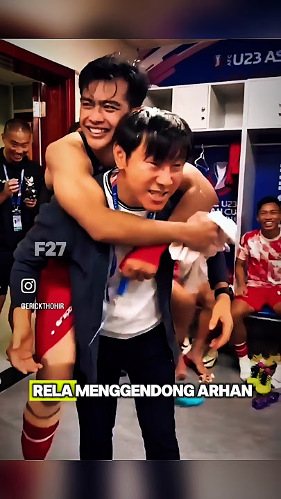 ARHAN DAN PELATIH 🤩😘 #timnasindonesia #sepakbola