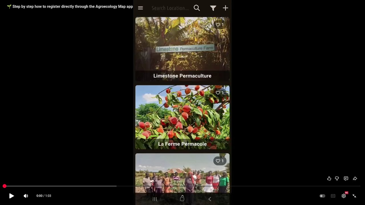 🌱 Step by step how to register directly through the Agroecology Map app