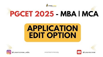 PGCET 2025 - Aanvraag bewerken link - Cijfers bijwerken! Dringend! Datum PGCET-uitslag? #pgcet2025