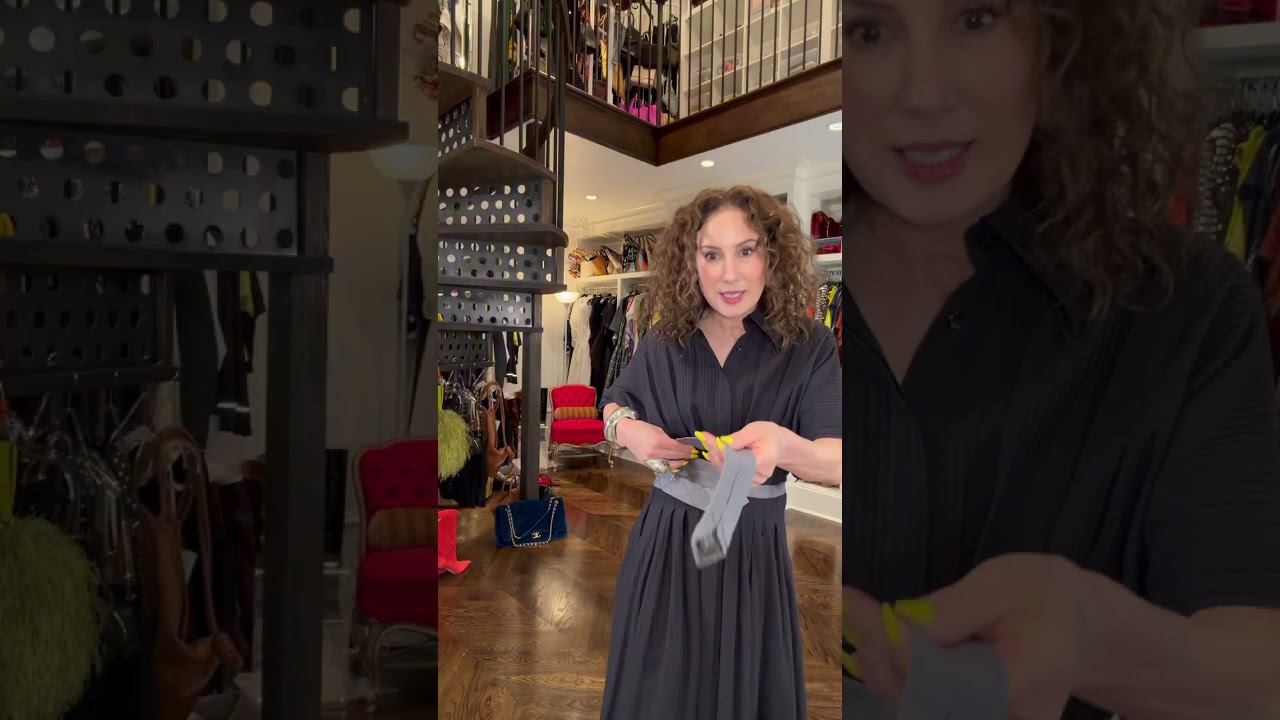 Would You Wear a Tie as a Belt? 👔 | Carla Rockmore #quicktip #tie #belt #fashionhack