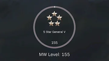 Is 155 the highest rank in Modern Warfare?
