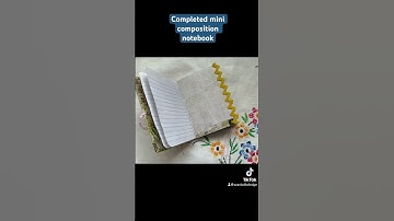 Completed mini composition notebook #junkjournal #journal maker#short#azastudiodesign #craft