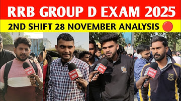 RRB Group D 2nd Shift Analysis 28 November 2025 | आज का पेपर कैसा था? | Rrb group D review 2025