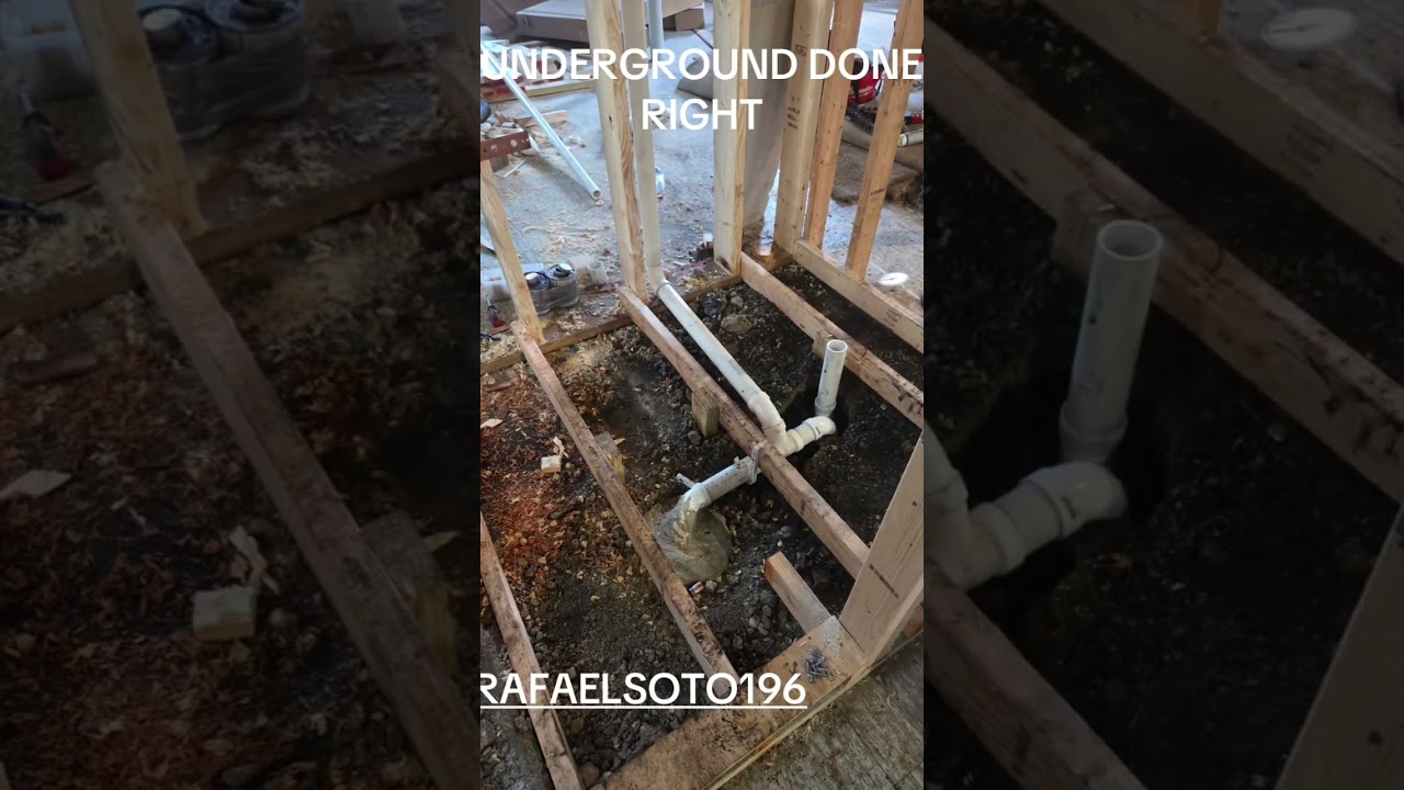 BASEMENT UNDERGROUND PLUMBING 