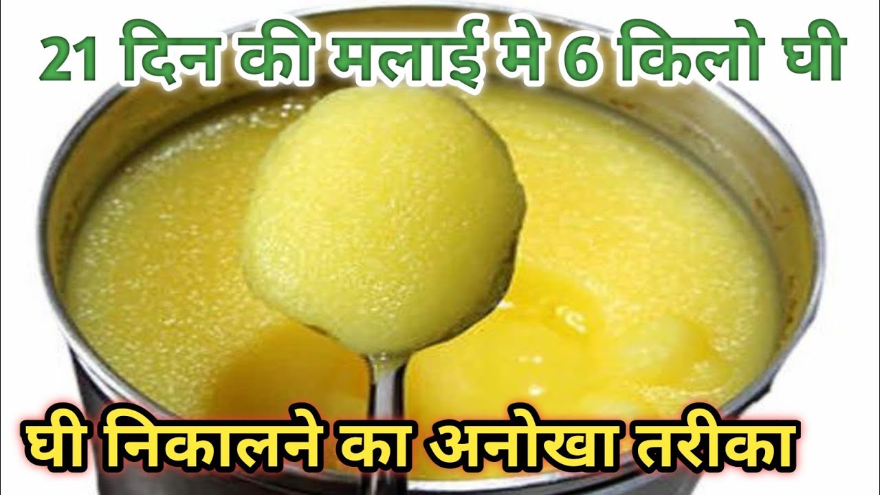 नई ट्रिक से दुगना घी निकालो आज तक का सबसे आसान तरीका घी निकालने का #घी #recipe