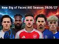 New Big of Faces AIO Season 2026/27 - PES 2021 &amp; Football Life 2026