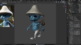 Sculpting Smurf Cat in Blender (Sculpting Studies Day 5)