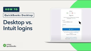 Differences between QuickBooks Desktop and Intuit logins