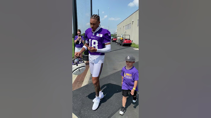 Justin Jefferson is ready for practice 🏈