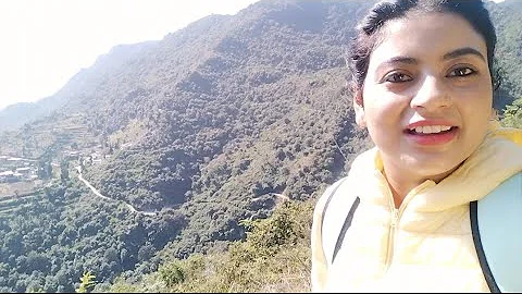treking  in mussoorie  mountain!!