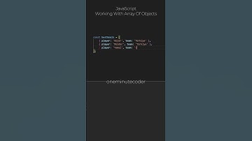 JavaScript - Working With Array Of Objects