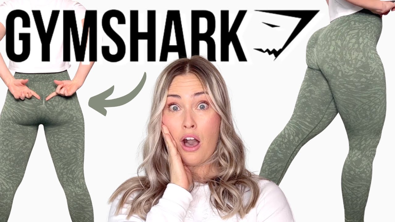 NEW GYMSHARK LEGGING COLOR TRY ON REVIEW / ADAPT ANIMAL SEAMLESS BLACK