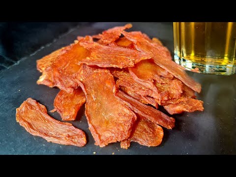 Джерки из курицы | Мясные чипсы | Отличная закуска к пиву 🍺