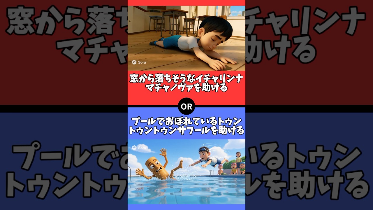 【究極の2択】あなたはどちらを選びますか? #italianbrainrot #イタリアンブレインロット #究極の2択 #2択クイズ #2択ゲーム #クイズ #究極の二択 #暇つぶし
