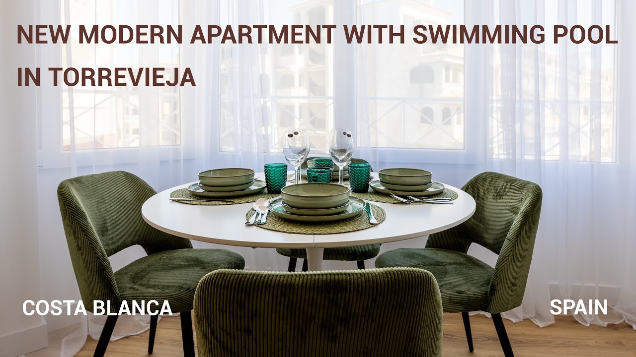 New modern apartment with swimming pool in Torrevieja || 2 bedrooms ||