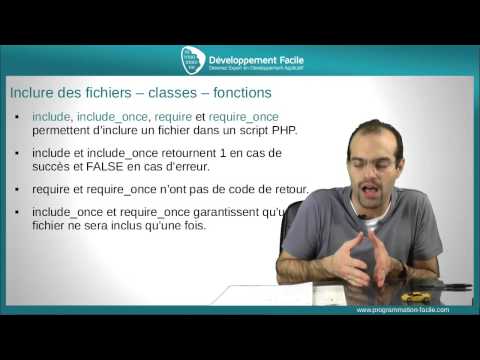 Vidéo: Comment Inclure Un Fichier En Php