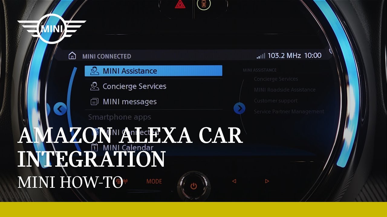 How to set up Amazon Alexa car integration I MINI How-To - YouTube