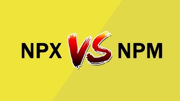 Difference between npx and npm?