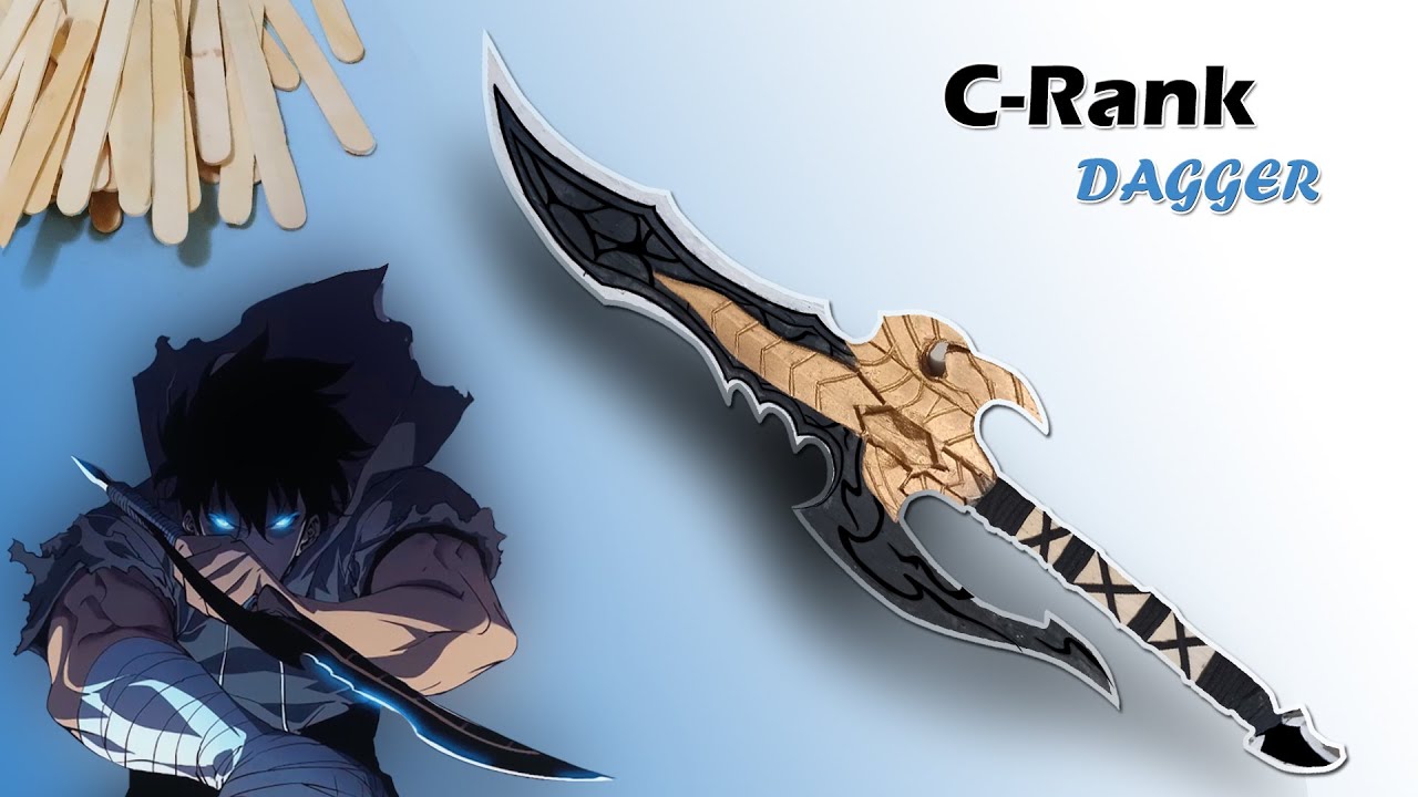 How to Make Kasaka’s Venom Fang Dagger Using Popsticks | Solo Leveling DIY Weapon