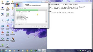 Install and set path of codeblocks