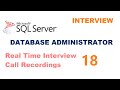 Real time ms sql server dba experienced interview questions and answers  interview 18