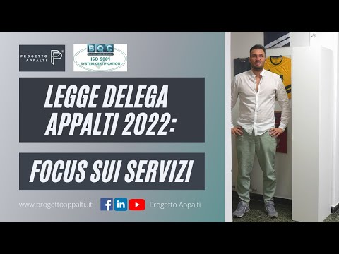 Legge delega appalti 2022: Focus sui servizi