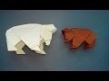 Как сделать медведя из бумаги (Origami Bear)