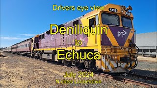 Drivers eye view, Deniliquin to Echuca, July 2024