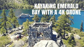 Kayaking Emerald Bay, California - 4k Drone Cam