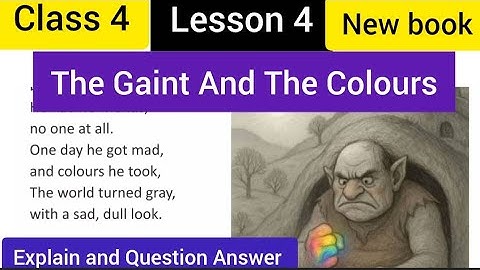 The Gaint And The Colours || Class 4 Lesson 4 || RBSE New Book || Step into english || 2025-26