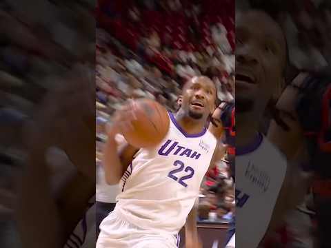 DARRYN drops 23 and POSTERIZES defender 😱🤯 #utahjazz #darrynpeterson #nbahighlights #nba #vegas