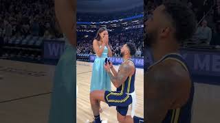 One Knee. Thousands Watching. 💘😳#EliteNBAMoments #NBA #NBAShorts