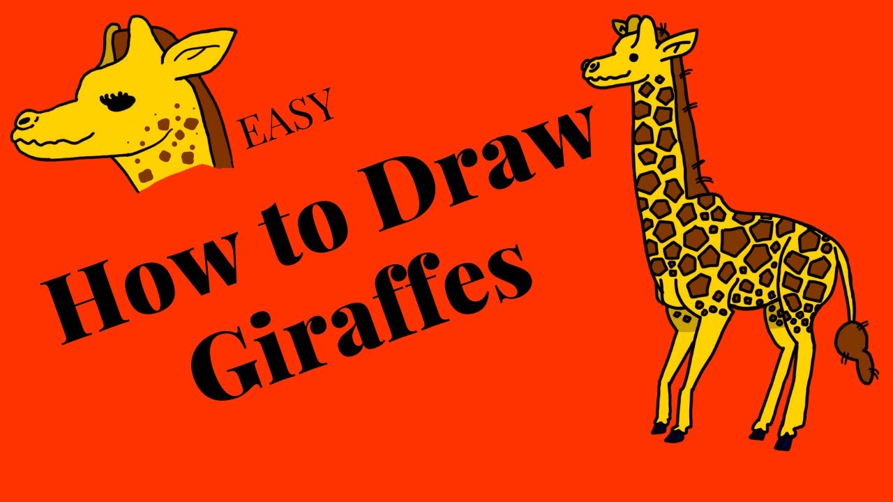 How to Draw Giraffes | Easy - Step-by-Step - YouTube