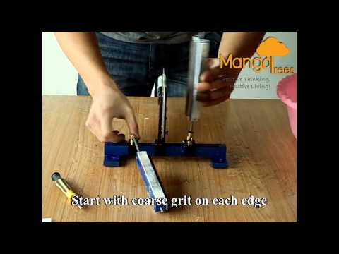 PSRK Professional Variable Angle Knife Sharpener "How to sharp a knife"