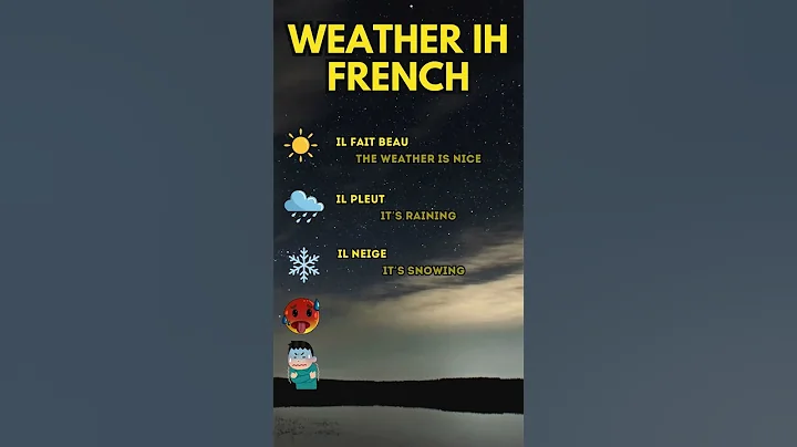 Common French Weather Expressions in 5 Seconds! 🌞❄️! #shorts #French #learnfrench