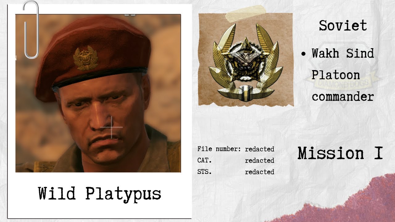 MGSV Unique Staff 001: Wild Platypus
