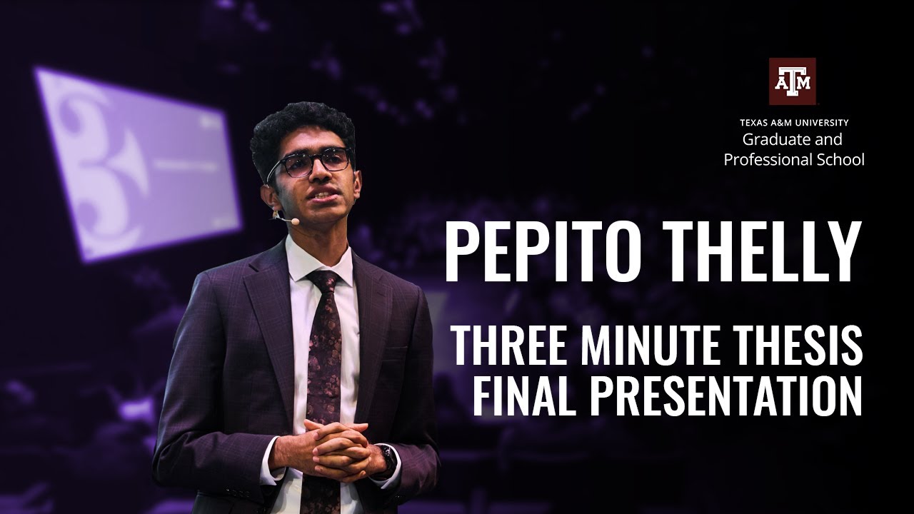 Pepito Thelly - 2025 Three Minute Thesis (3MT) Final Presentation