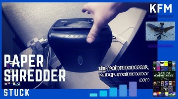 How To Fix Paper Shredder Jam Video