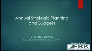 2019-11 Annual Strategic Planning & Budgets