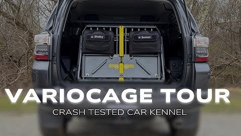 Variocage Tour (crash tested dog kennel) Dog car tour 4Runner
