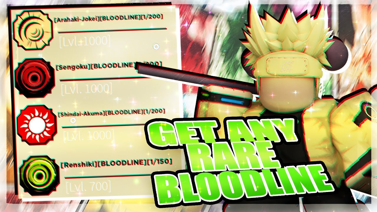 How To Get Good Bloodlines In Shindo Life - GINX TV
