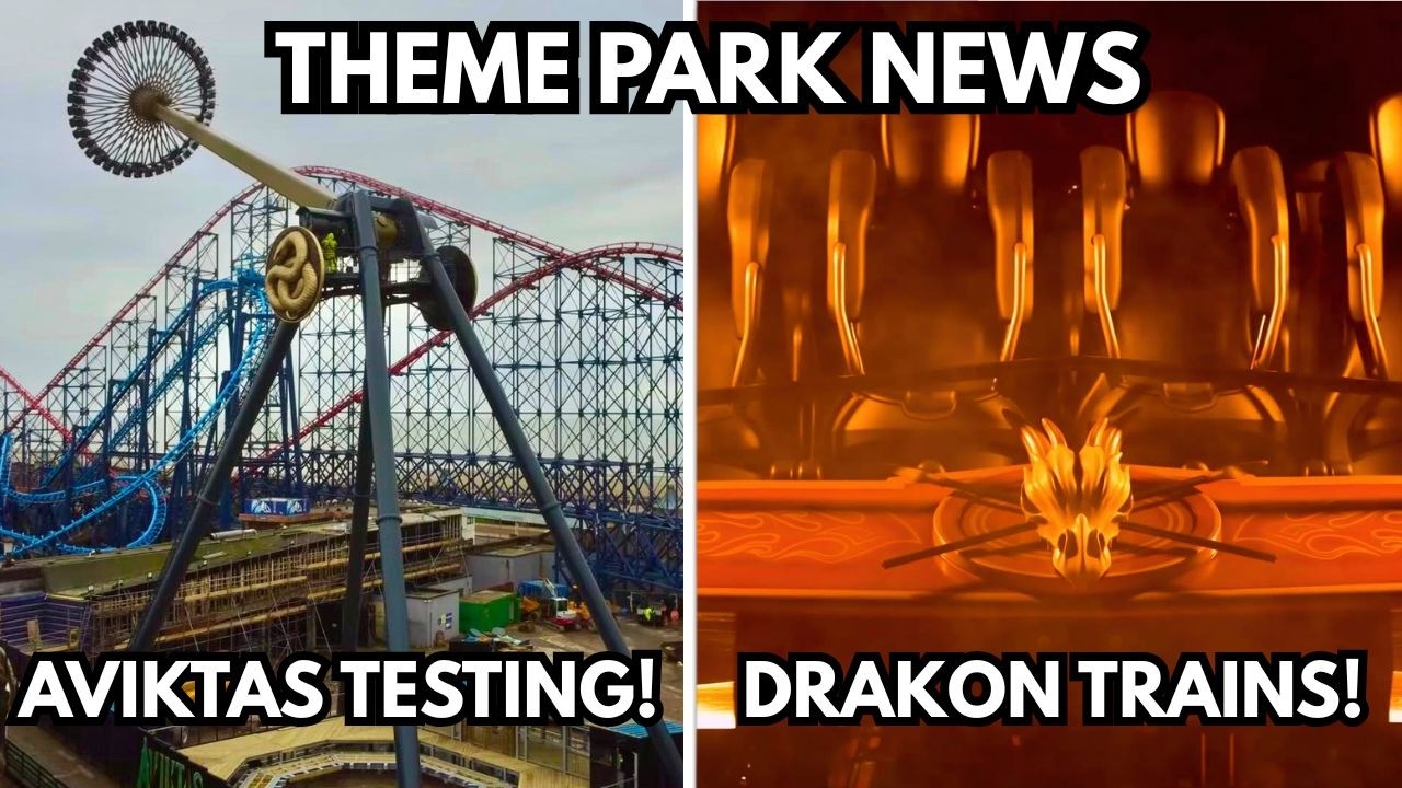 UK Theme Park News! - Aviktas Testing, Drakon Trains & MORE!