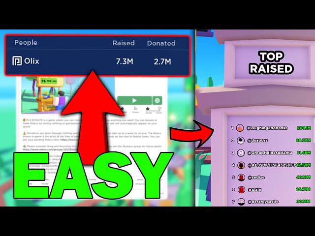 THE 7 SECRETS YOU NEED TO GET 10,000+ ROBUX ON ROBLOX PLS DONATE