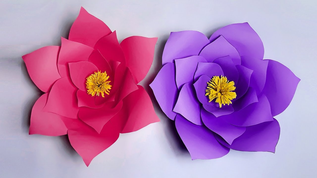 Large Size Paper Flower DIY Paper Flowers Decoration for Birthday