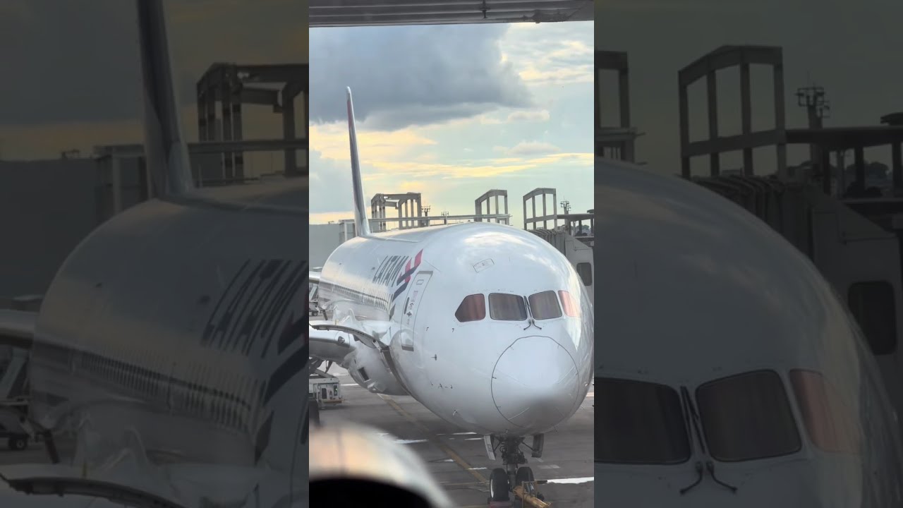 Swiss safely on the ground, while the Emirates A380 lines up for the final approach! ✈️ 