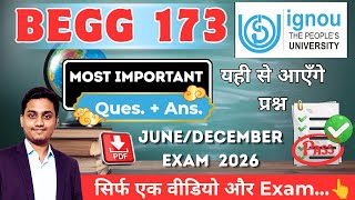BEGG 173 | Academic Writing and Composition | Begg 173 Most Important Question and Answer | Amar Sir