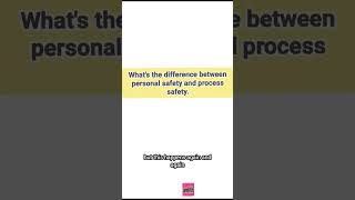 Difference between personal safety and process safety.#processsafety #safeyoga #education