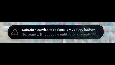Tesla Schedule service to replace low voltage battery Guide to fix #VCFRONT_a182 #TeslaLowVoltage