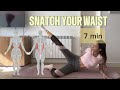 Abdominales oblicuos y cartucheras. 7 min Entrenamiento suave hourglass #workout #pilates #abs 